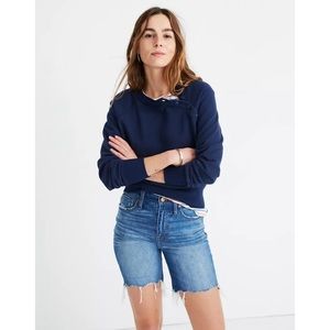 MADEWELL high rise mid length shorts